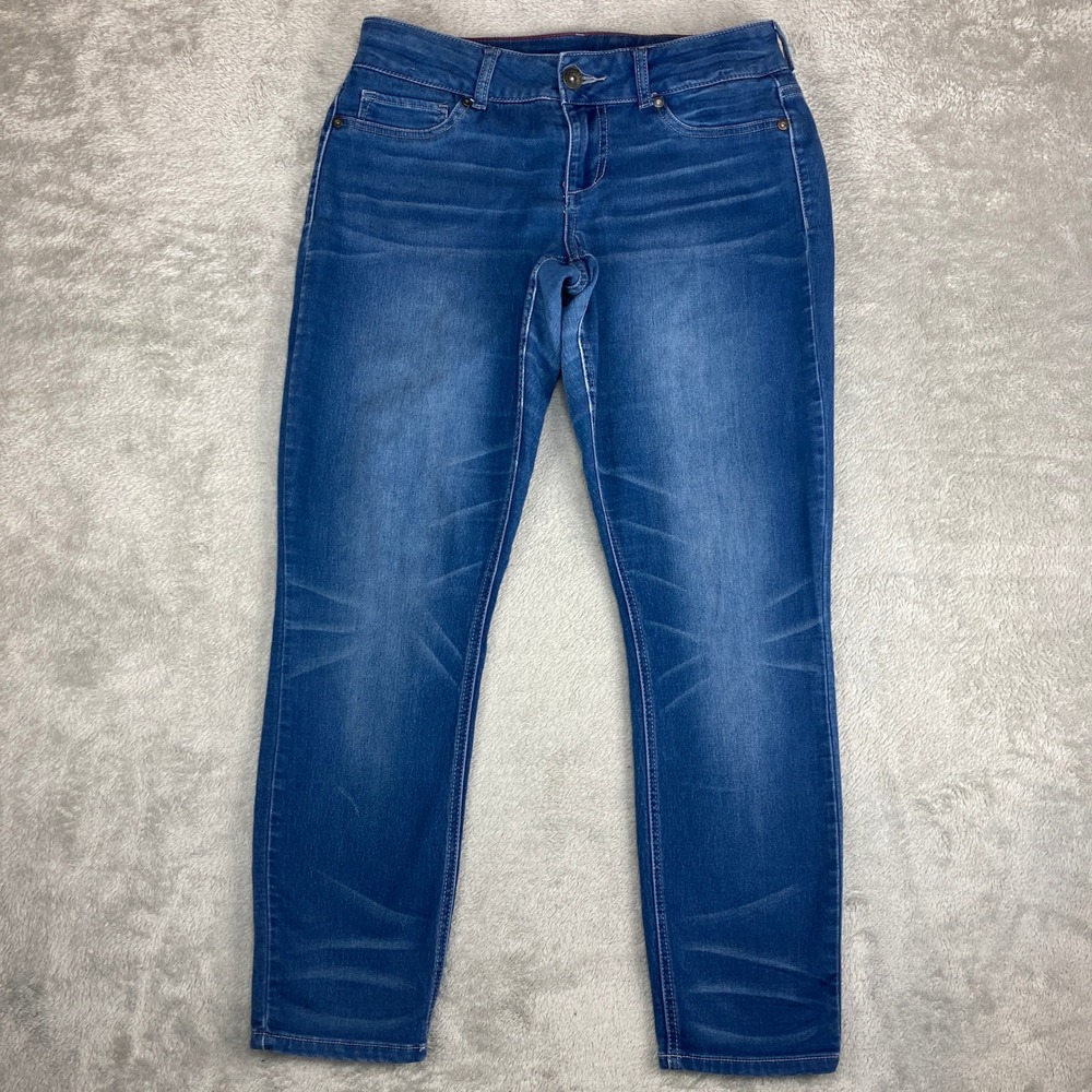 Maurices Womens Blue Wash Skinny‎ Jeans Size M-S Stretch Denim